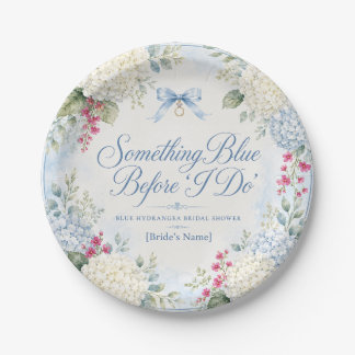 Assiettes en Papier Mariage Something Blue | Bleu