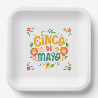 Assiettes en papier mexicaines Cinco de Mayo
