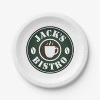 Assiettes en papier personnalisées avec logo d'ent