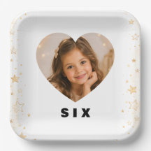 Assiettes en Papier Personnalisées Fille 6 Ans