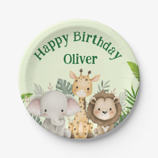 Assiettes en papier personnalisées pour anniversai