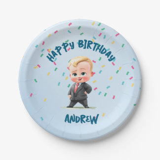 Assiettes en papier personnalisées pour l'annivers