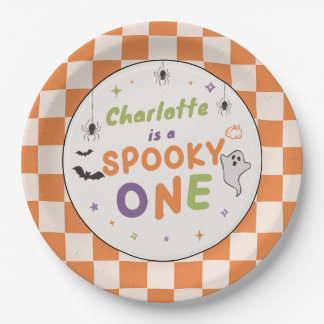 Assiettes en papier pour 1er anniversaire Hallowee