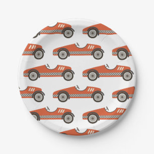 Assiettes en papier pour anniversaire de voiture d