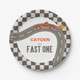 Assiettes en papier pour anniversaire de voiture d