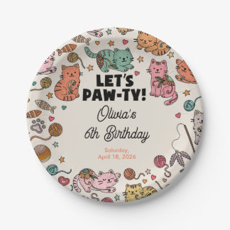 Assiettes en papier pour fête d'anniversaire de ch