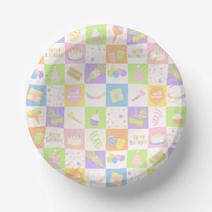 Assiettes en papier pour fête d'anniversaire paste