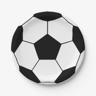 Assiettes en papier pour fête de football