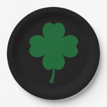 Assiettes en papier pour la Saint-Patrick