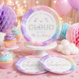 Assiettes en papier pour le 9e anniversaire de Clo