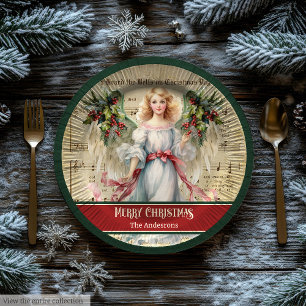 Assiettes en Papier pour les Fêtes de Noël Personn