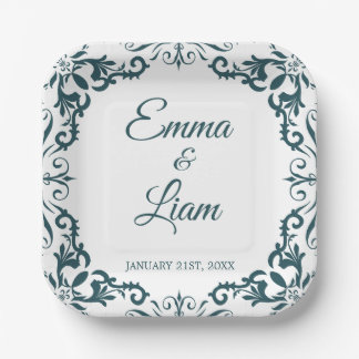 Assiettes en papier pour mariage rustique mexicain