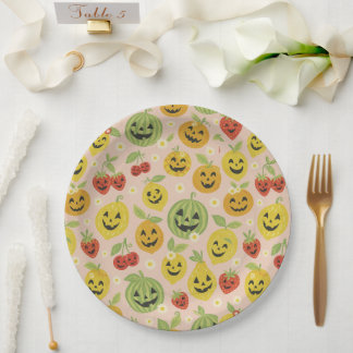 Assiettes en papier pour Summerween, Décoration de
