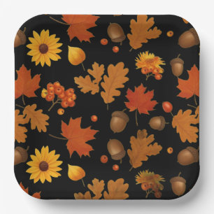 Assiettes en papier pour Thanksgiving