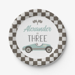 Assiettes en papier pour trois ans de voiture de c