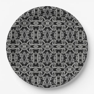 Assiettes en Papier Rondes GOTHIC 9"