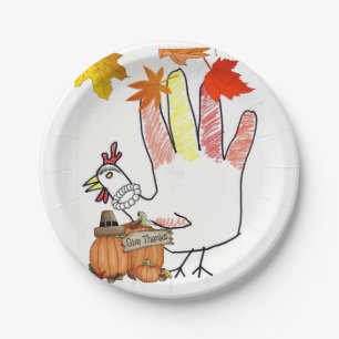 Assiettes en papier Thanksgiving