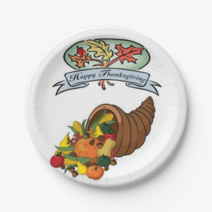 Assiettes en papier Thanksgiving