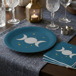 Assiettes en papier Triple Lune