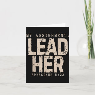 Assignment Lead Ephesians 5_23 Christian Faith Card