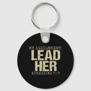 Assignment Lead Ephesians 5_23 Christian Faith Keychain
