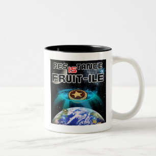 Assimilation of Earth's Mince Pies Two-Tone Coffee Mug