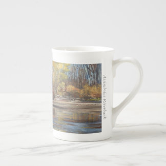 Assiniboine River Bank - bone china mug