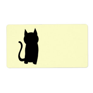 Assis Noir Chat Silhouette.