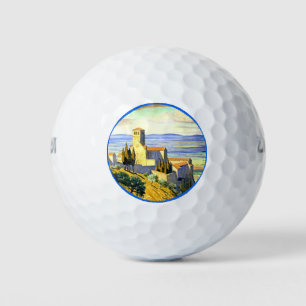 Assisi, Italy - fine art painting Golf Balls