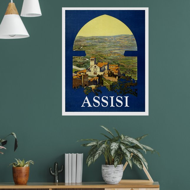ASSISI ITALY VINTAGE POSTER (Living Room 1)