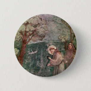 Assisi, St Francis and the birds 2 Inch Round Button