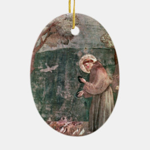 Assisi, St Francis and the birds Ceramic Ornament