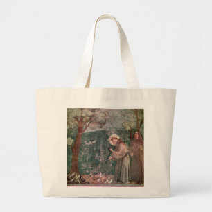 Assisi, St Francis and the birds Large Tote Bag