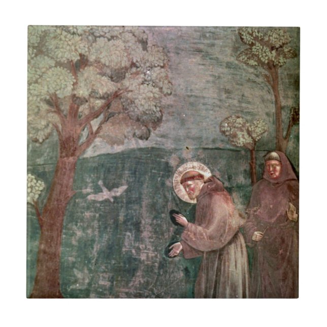 Assisi, St Francis and the birds Tile (Front)