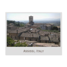 Assissi, carte postale de photo de l'Italie