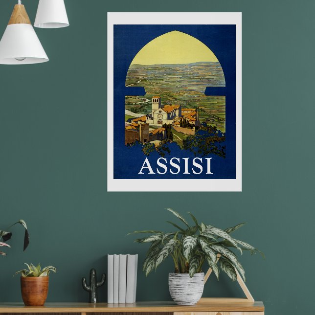 Assissi Vintage Travel Poster (Living Room 1)