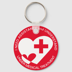 ASSISTANCE/HELP NEED KEYCHAIN