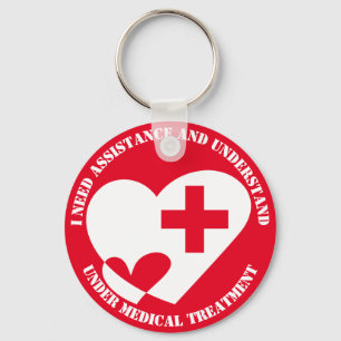 ASSISTANCE/HELP NEED KEYCHAIN