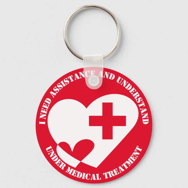 ASSISTANCE/HELP NEED KEYCHAIN (Front)