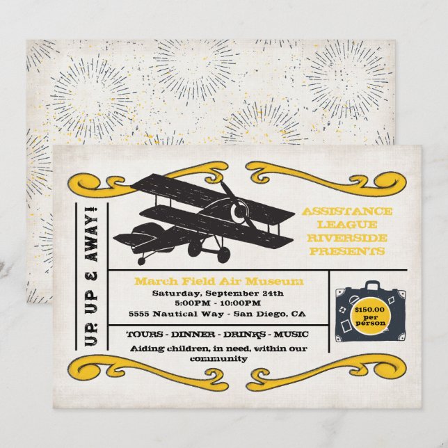 Assistance League Ticket Event Invitation (Front/Back)