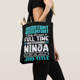 Assistant Accountant Job Title Funny Profession Tote Bag