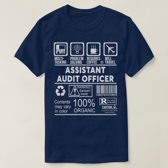 ASSISTANT AUDIT OFFICER NICE DESIGN 2017 T-Shirt (Design Front)