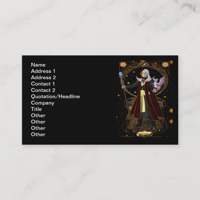 Assistant Carte de visite de carte (Devant)