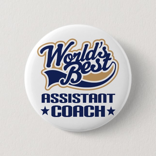 Assistant Coach Gift 2 Inch Round Button (Front)
