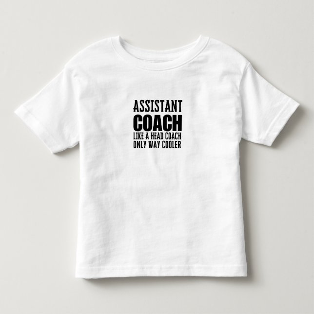 Assistant coach toddler t-shirt (Front)