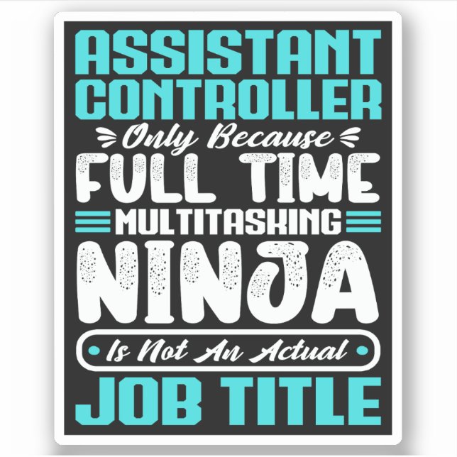 Assistant Controller Multitasker Job Title Skills (Front)