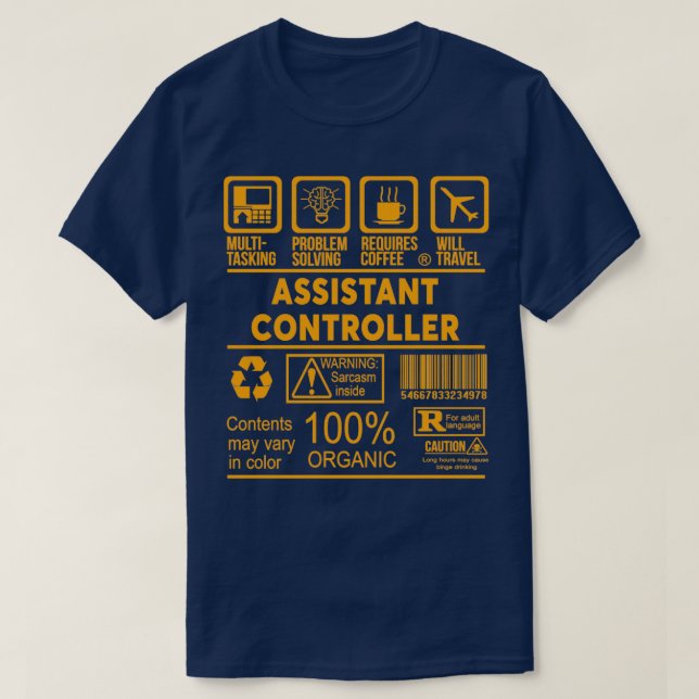 ASSISTANT CONTROLLER NICE DESIGN 2017 Classic TShi T-Shirt (Design Front)