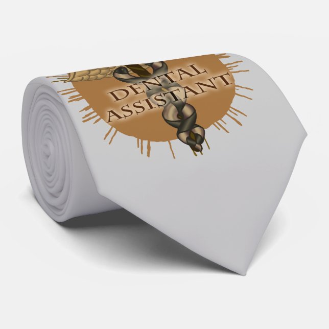 Assistant dentaire cravate Caduceus (Roulé)