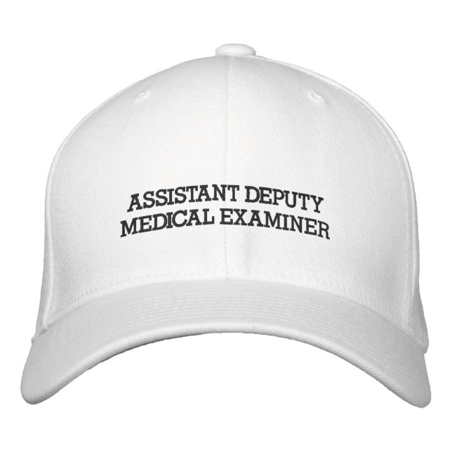 Assistant Deputy Medical Examiner Embroidered Hat (Front)