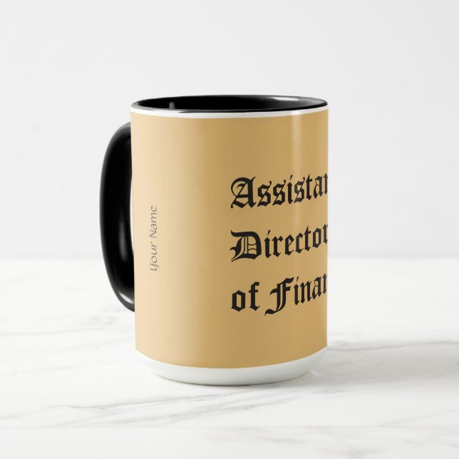 "Assistant Director of Finance" Mug (Front Left)